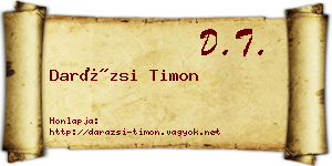 Darázsi Timon névjegykártya